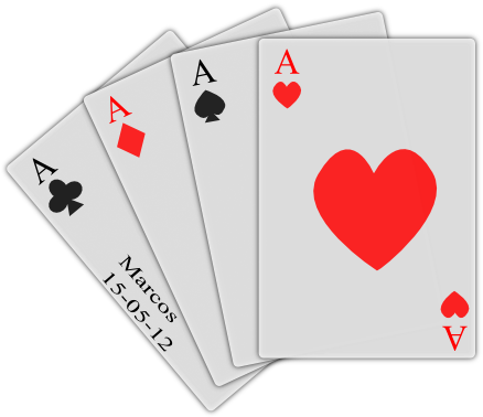 Cartas De Poker Description - Heart (450x383), Png Download
