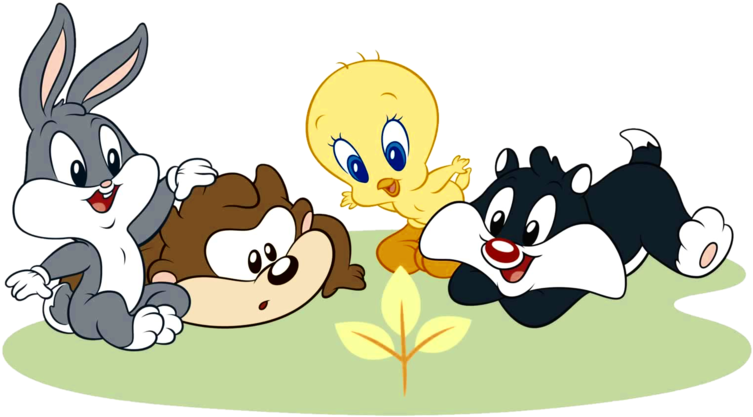 Baby Looney Tunes Png - Looney Toons Bebe Png (800x472), Png Download