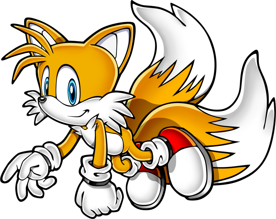 Sonic Art Assets Dvd - Miles Prower Tails (970x768), Png Download
