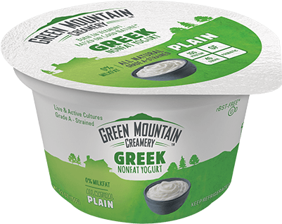 Green Mountain Plain Non Fat Greek Yogurt (489x378), Png Download