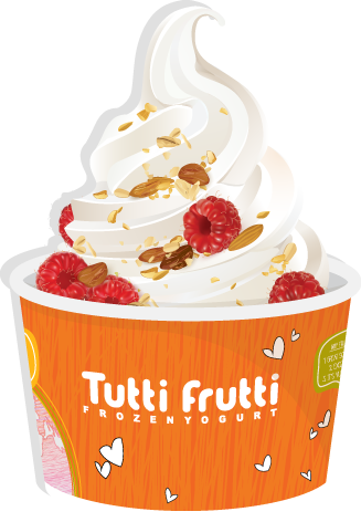 Tutti Frutti Frozen Yogurt Flavour - Tutti Frutti Frozen Yogurt Flavours (327x472), Png Download