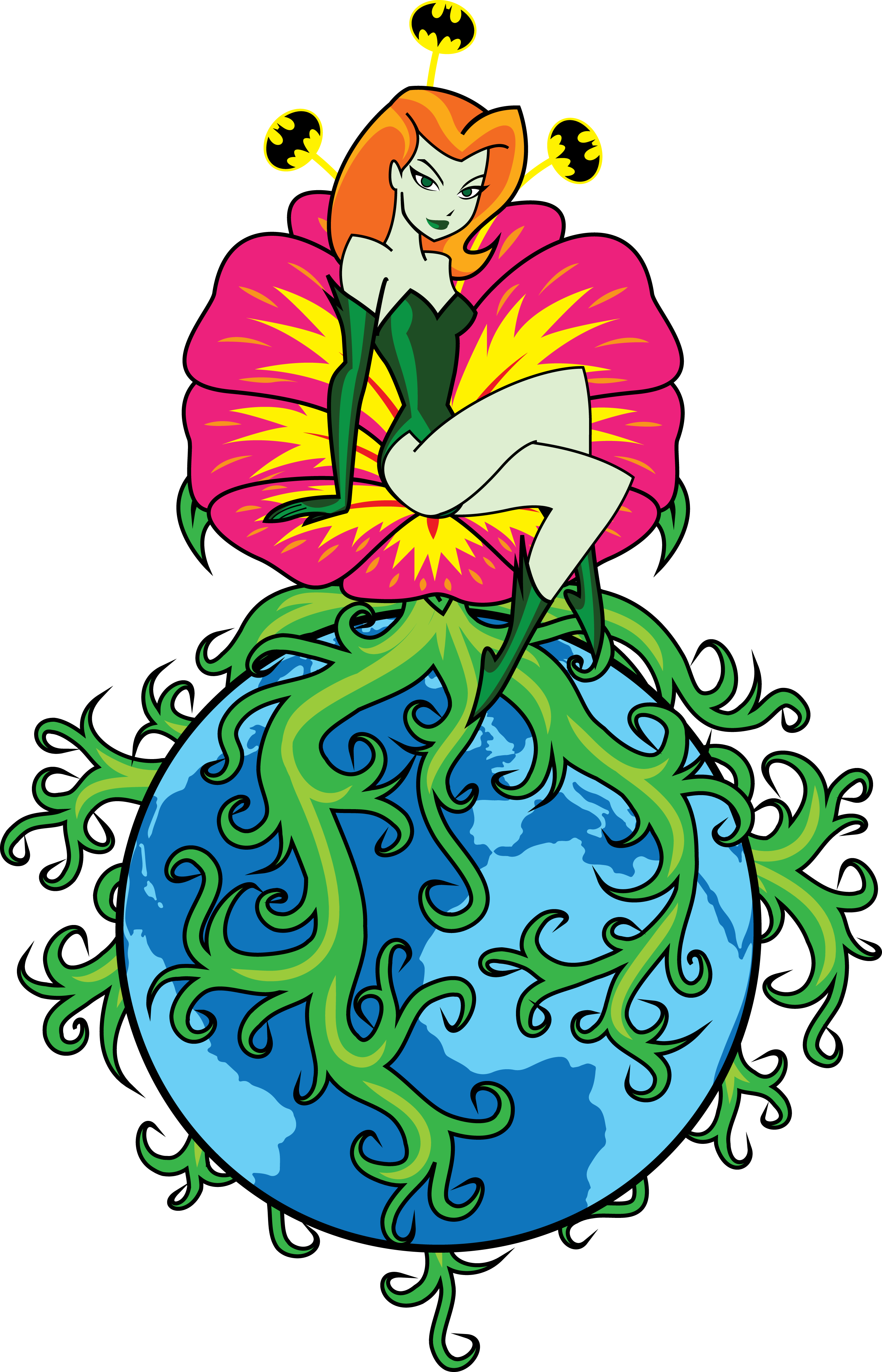 Poison Ivy T-shirt Design - Design (2764x4300), Png Download