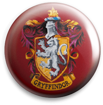 Gryffindor Badge - Harry Potter Gryffindor Crest Badge (350x355), Png Download