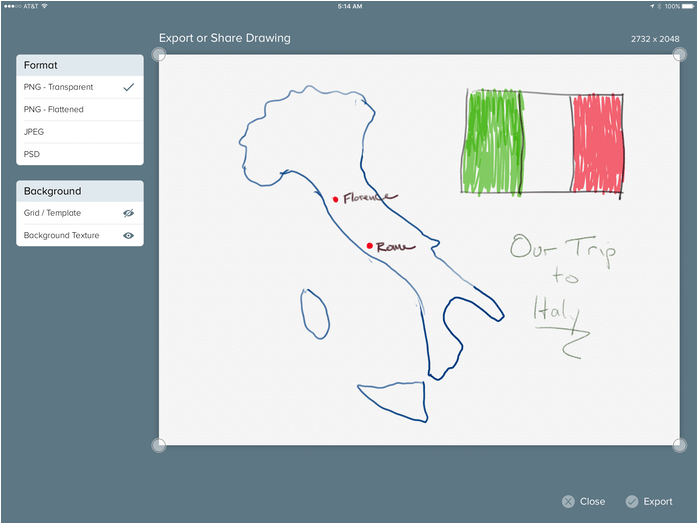Linea Has Many Export Options - Export (1418x522), Png Download