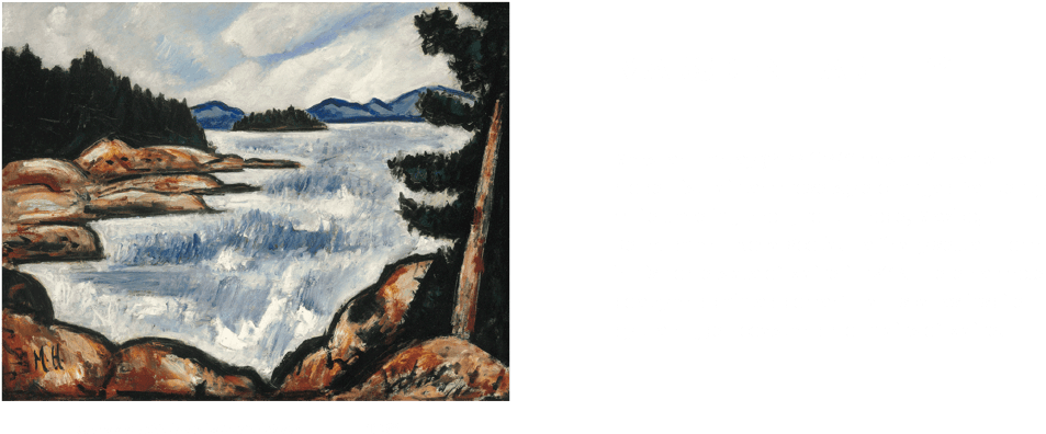 Marsden Hartley - Marsden Hartley River Paintings (973x446), Png Download