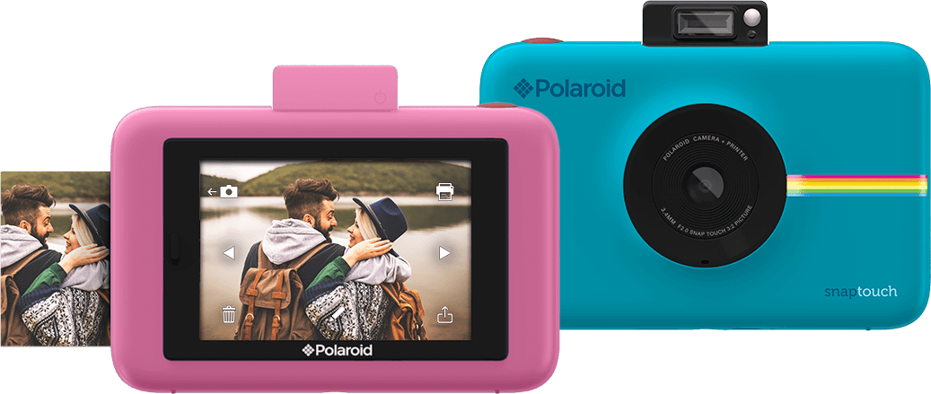 Now The New Polaroid Has A Instant Camera That Prints - Polaroid Snap Touch Instant Camera (1037x439), Png Download