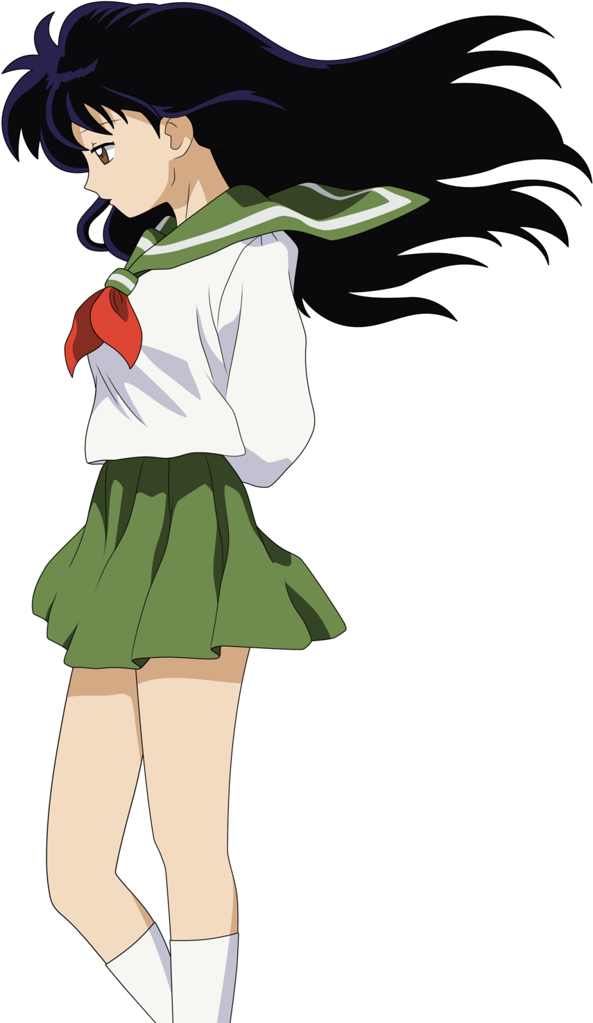 Inuyasha Renders - Inuyasha Kagome Png (900x1500), Png Download