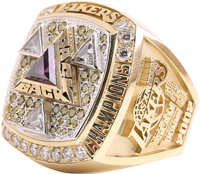 For The Third Year In A Row, The Lakers Chose Masters - 2002 Nba Championship Ring (400x400), Png Download
