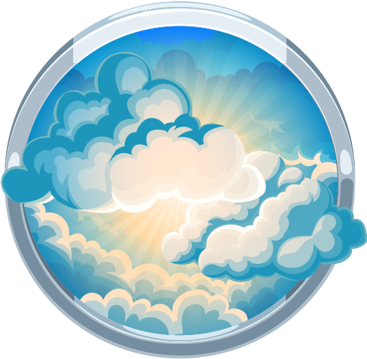 Into The Clouds - Jesus In Clouds Png (625x625), Png Download