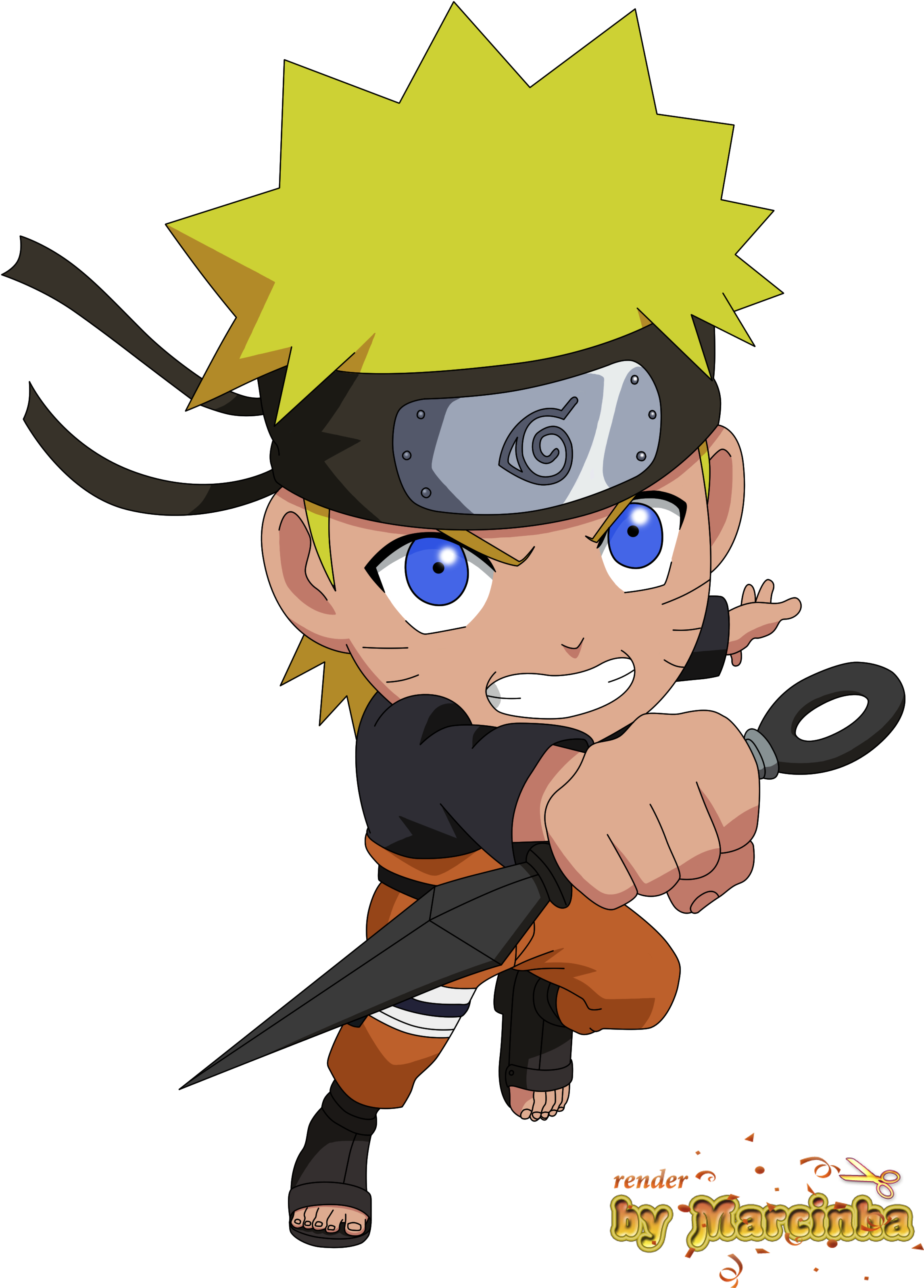 Png Chibi Naruto Shippuden By Marcinha20 - Naruto Shippuden Chibi Naruto (2500x3600), Png Download