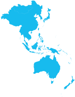 East Asia And Pacific Region Map - Great Pacific Garbage Patch Gif (480x373), Png Download