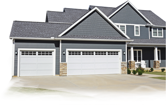 The Door To Quality - Recessed Long Panel Garage Door (785x430), Png Download
