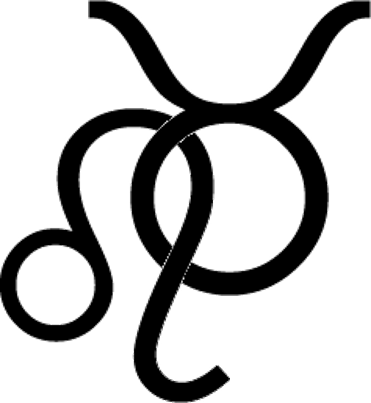 Taurus And Leo - Taurus And Leo Symbol (371x403), Png Download