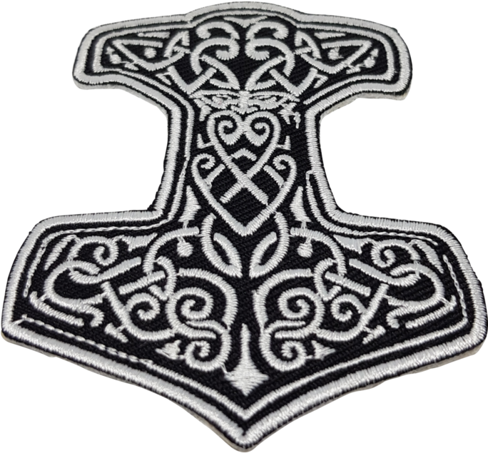 Mjölnir Patch - Viking Norse Mythology Nordic (683x1024), Png Download