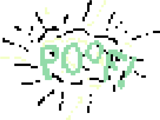 Poof - Pixel Art (840x630), Png Download