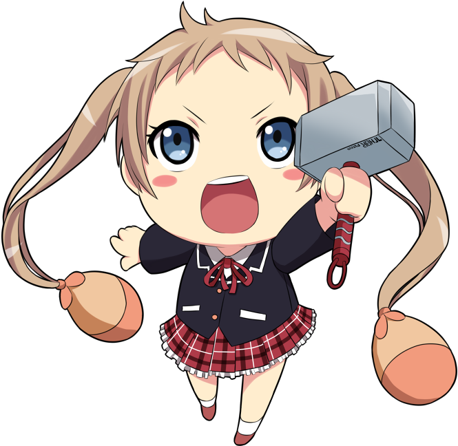 Artworkdaily - Chuunibyou Chibi Png (732x696), Png Download