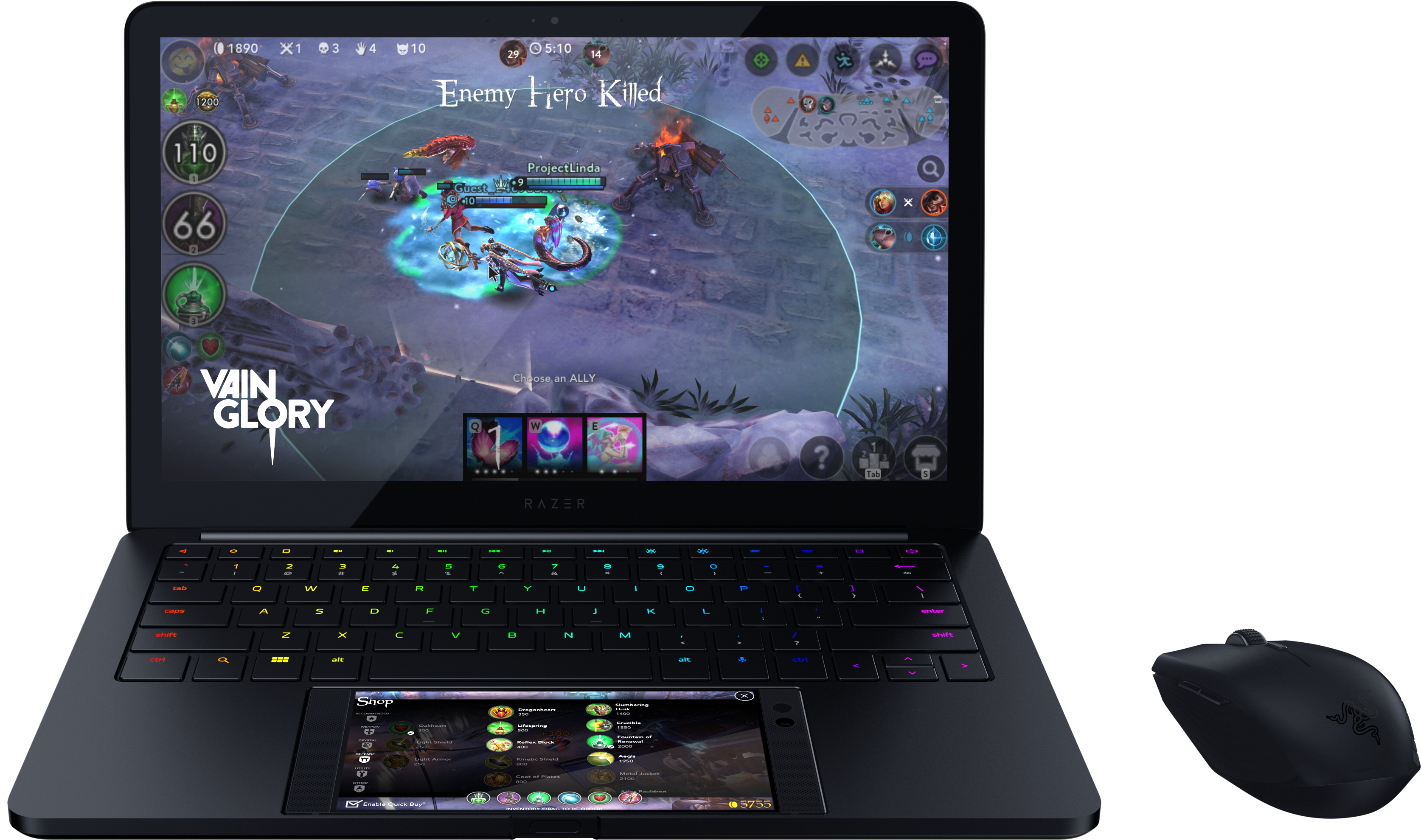 Razer Project Linda Andro - Razer Phone Laptop Dock (3840x2160), Png Download