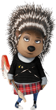 Girl Porcupine In Sing (400x400), Png Download