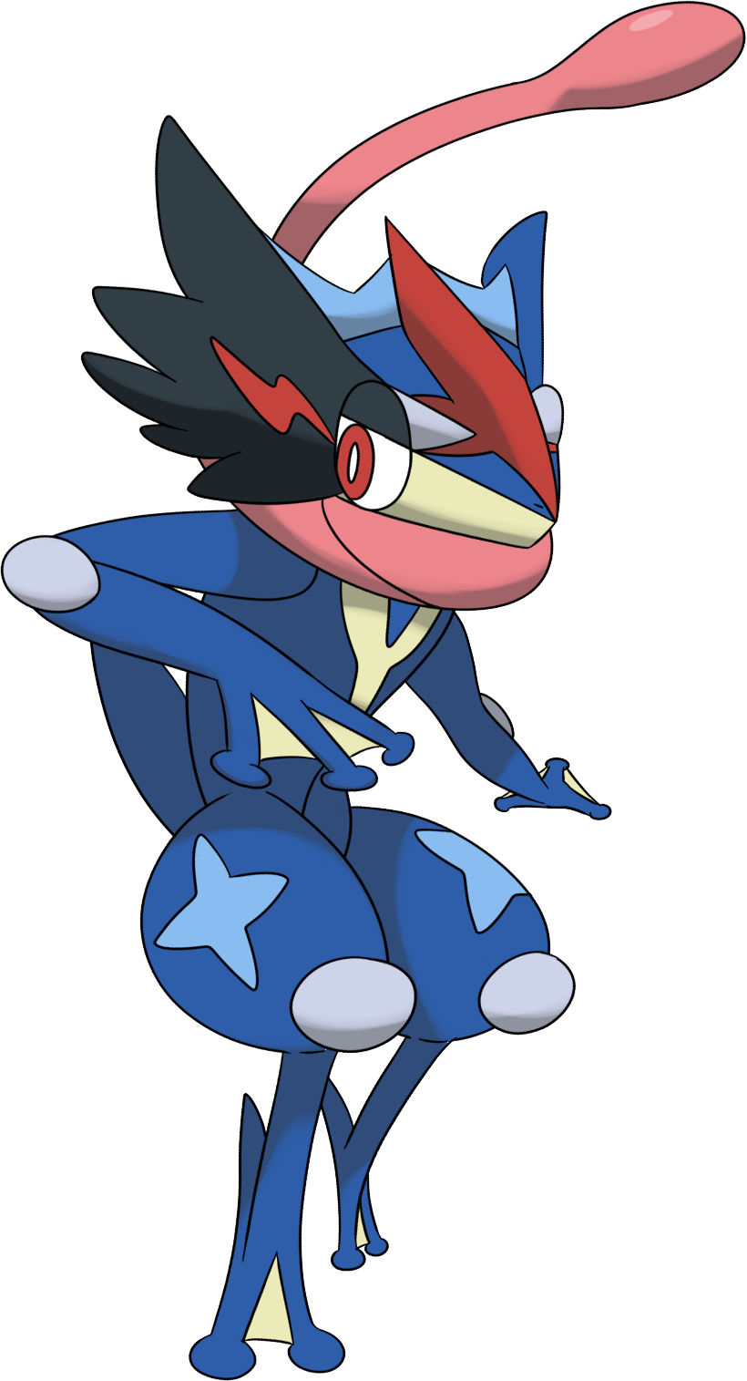 Svg Freeuse Ash Greninja By Darside - Pokemon Ash Greninja Drawing (820x1515), Png Download