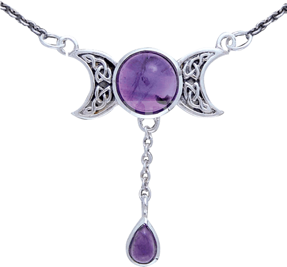 Blue Moon Silver Necklace (574x574), Png Download