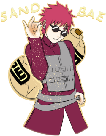 Gaara Of Suna Wallpaper Entitled 2 Much Swag Omg - Naruto Png Meme (397x500), Png Download