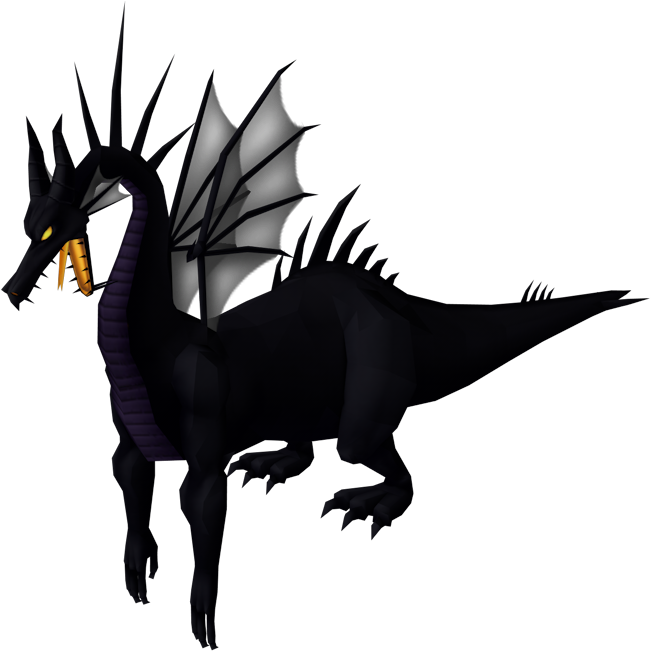 Download Zip Archive - Maleficent Dragon Kingdom Hearts (750x650), Png Download