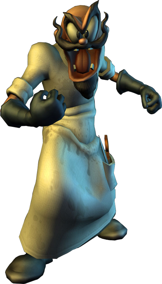 Mad-doctor - Characters From Epic Mickey (552x967), Png Download