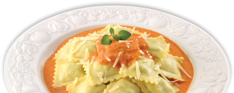 Pierino Frozen Foods Meat Ravioli Plate - Photography (960x362), Png Download