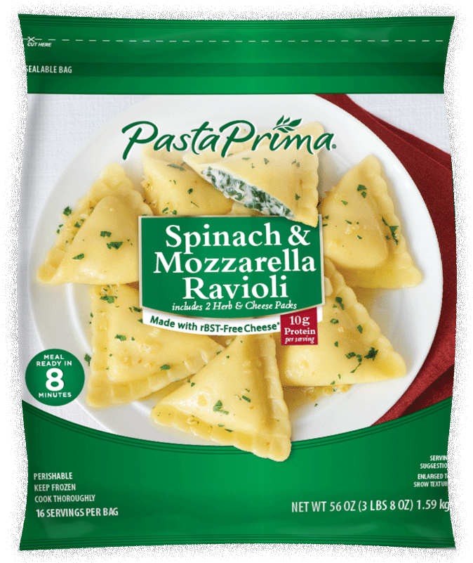 Spinach Ravioli Pasta Prima (800x800), Png Download