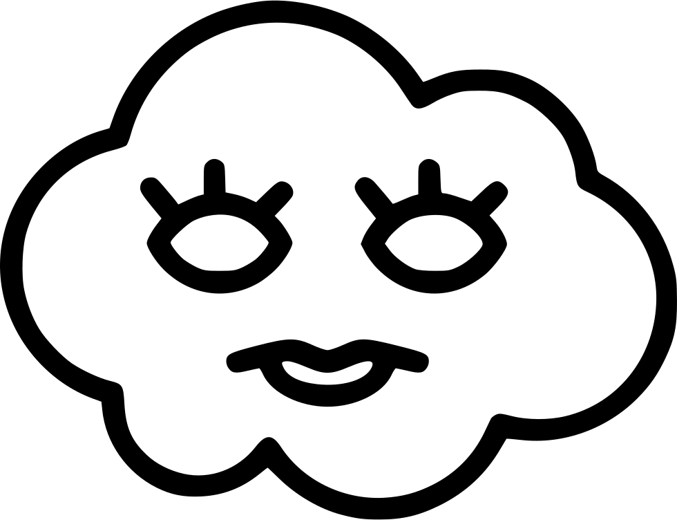 Png File Svg - Happy Cloud Png Icon (980x752), Png Download
