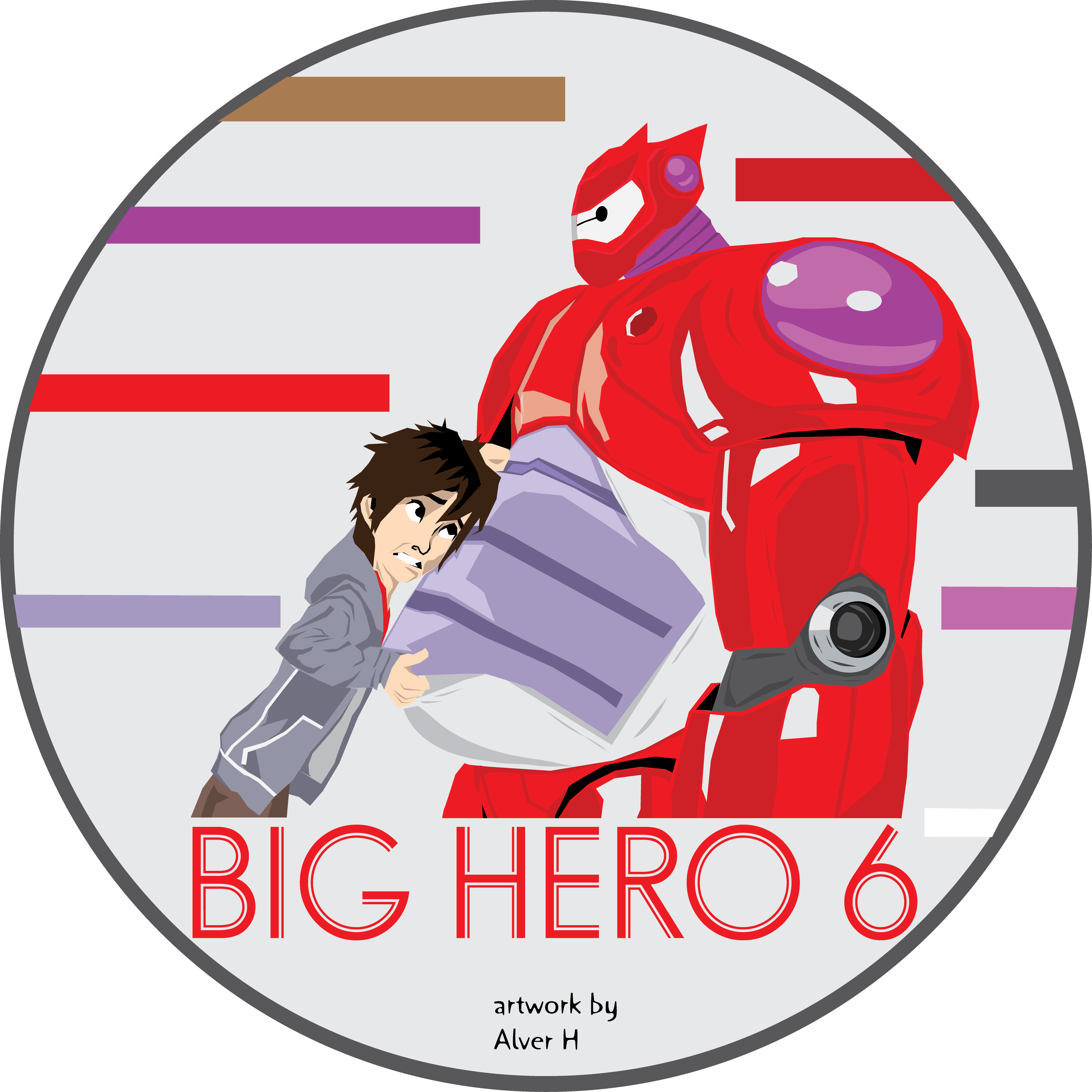 Bighero - Big Hero 6 Illustrator (4444x4444), Png Download