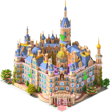Schwerin Palace - Castle (362x367), Png Download