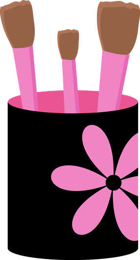 Luh Happy - Makeup Clipart Pink (286x531), Png Download