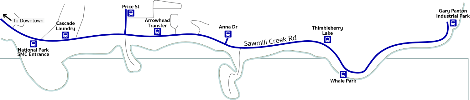 Green Line Route Through Town And Over The O'connell - Santa Monica College (1500x320), Png Download