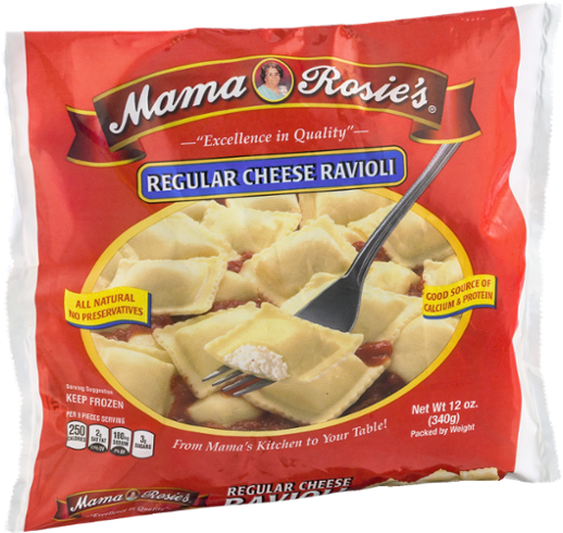 Mama Rosie's Round Cheese Ravioli 24oz (600x600), Png Download