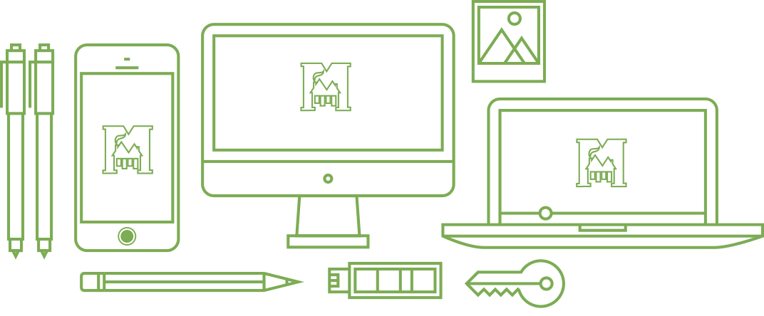 Illustration Of Digital Devices - Missouri (1072x444), Png Download