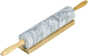 Marble Rolling Pin - White Marble Rolling Pin With Base (500x500), Png Download