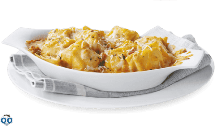 Baked-seven Cheese Ravioli - Cheese (729x419), Png Download