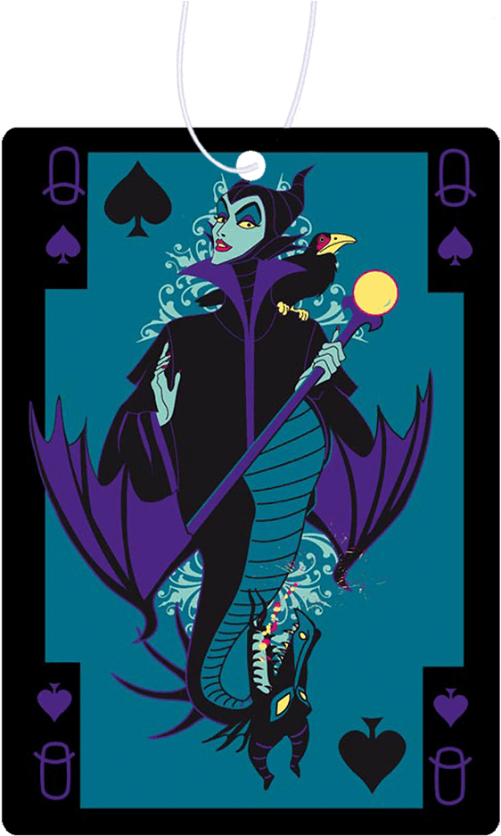 Maleficent Card Air Freshener - Mermaid (1000x1000), Png Download