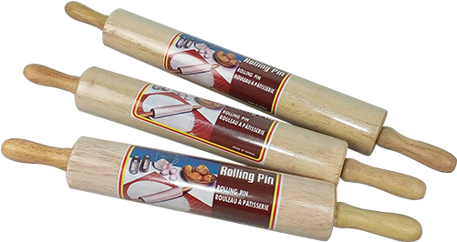 Wooden Rolling Pin - Rolling Pin (500x500), Png Download