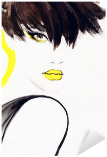 Woman Portrait - Art Print: Ismagilova's Woman Face. Hand Painted Fashion (400x400), Png Download