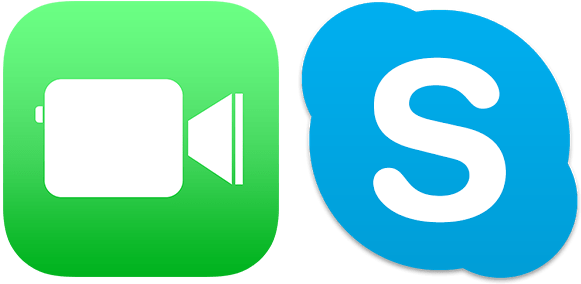 Skype Facetime Icon - Facetime Icon (600x300), Png Download