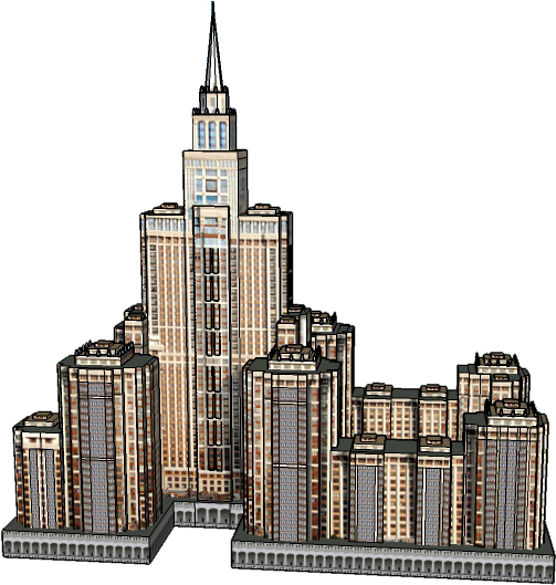 Triumph Palace - Tower Block (510x529), Png Download