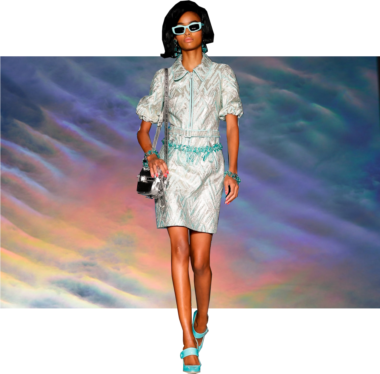 Moschino - Fashion Model (2196x1330), Png Download