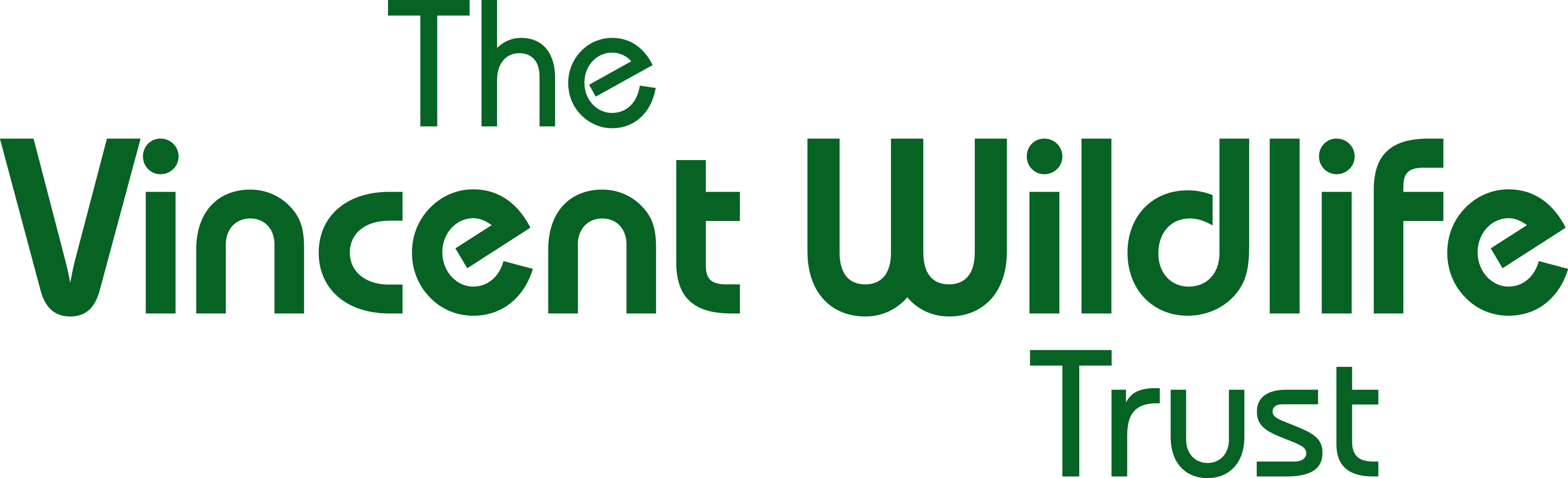Vincent Wildlife Trust Logo Transparent - Vincent Wildlife Trust Logo (3526x1075), Png Download