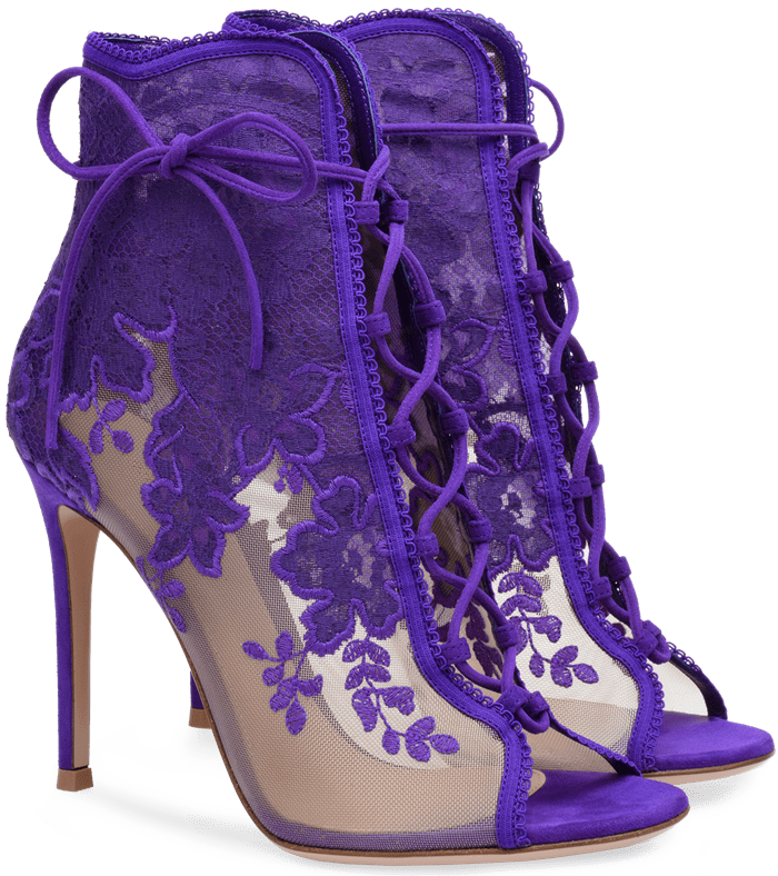 Clip Royalty Free Stock Giada Lace Mesh Ankle Boots - Basic Pump (700x788), Png Download