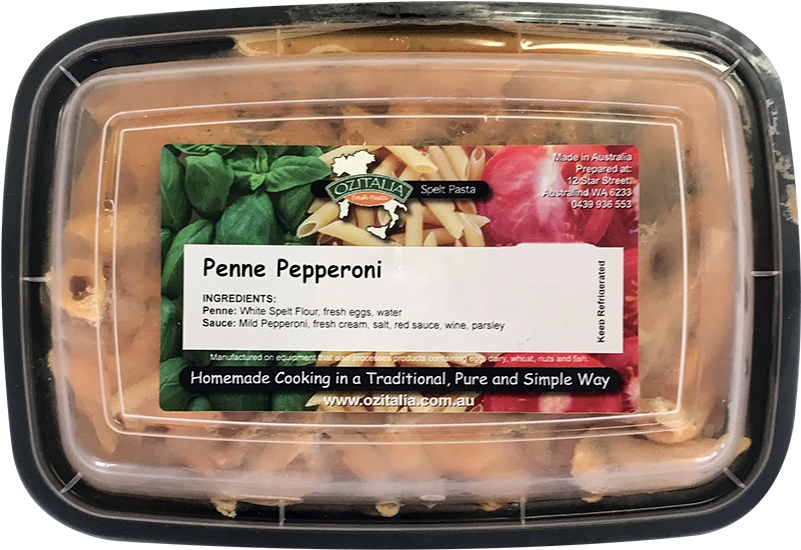 Ozitalia Penne Pepperoni 500g - Breakfast Sausage (800x800), Png Download