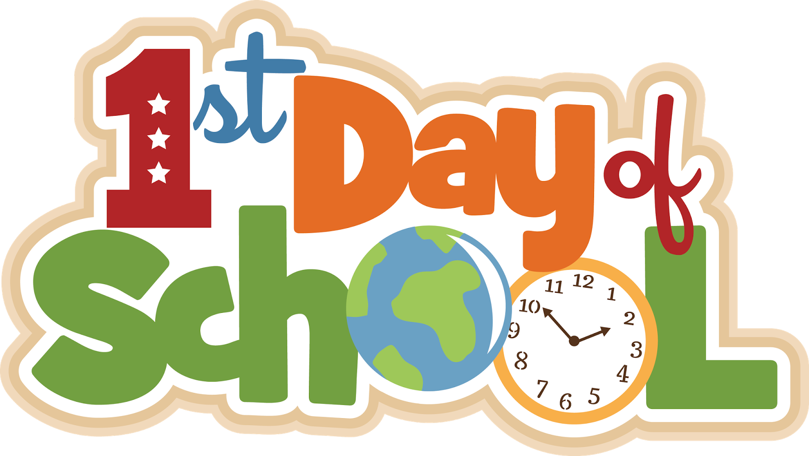 First Day Of School First Day Of School 2018 Full Size Png Download Seekpng