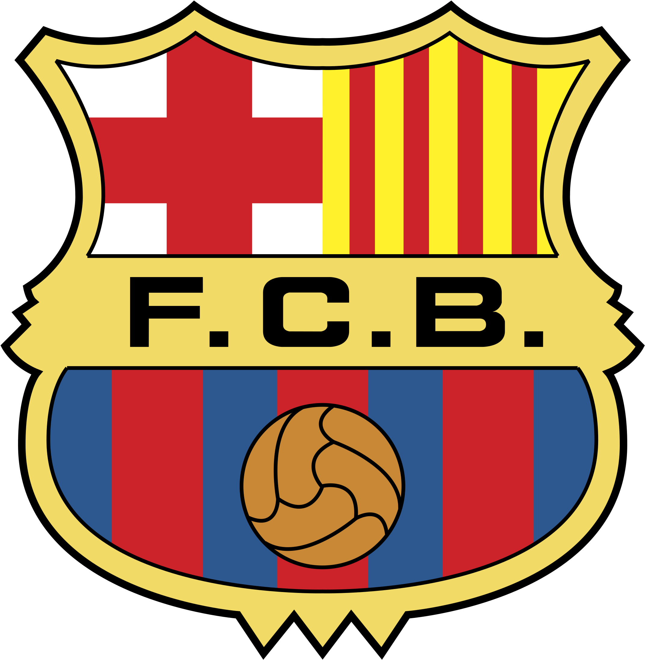 Barcelona Logo Png Transparent Escudo De Fc Barcelona Full Size Png Download Seekpng