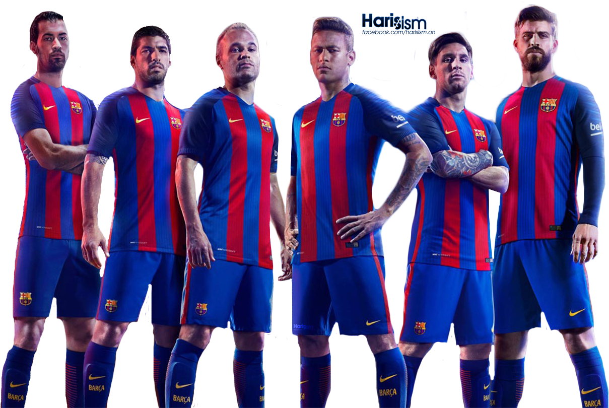 Fc Barcelona Players Png (1600x877), Png Download